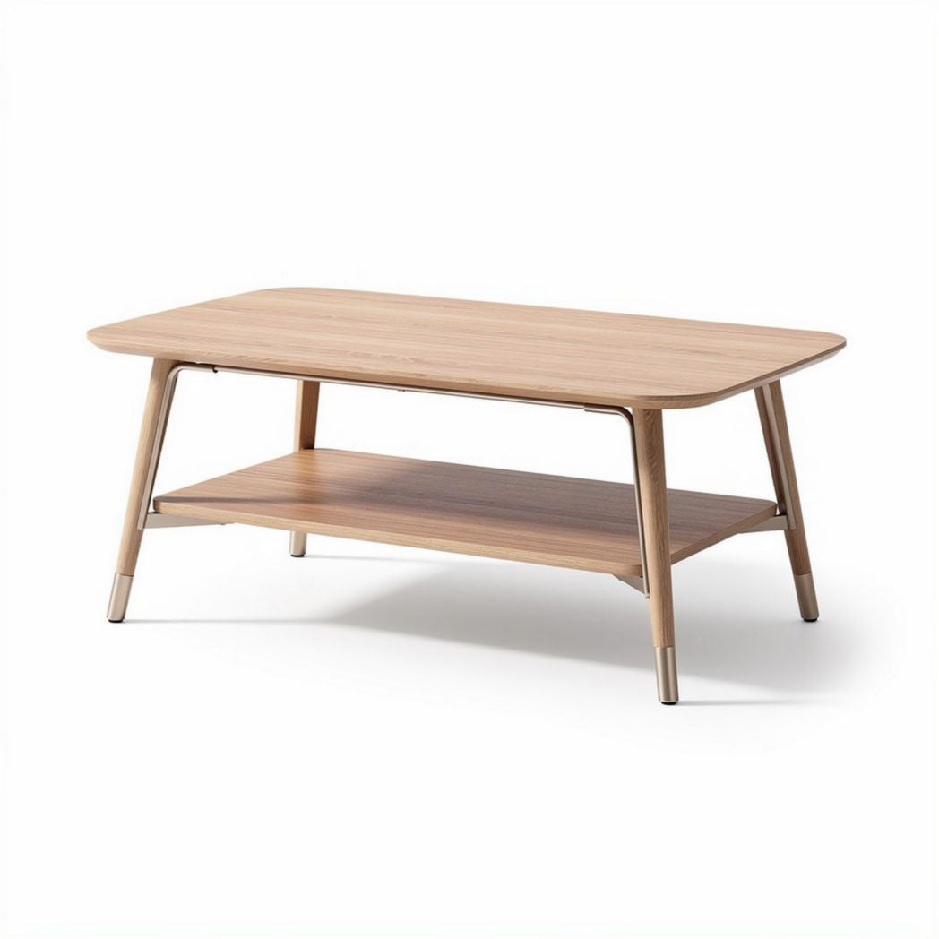 Stolik kawowy z drewna bukowego w kolorze jasnym 120 x 60 x 45cm